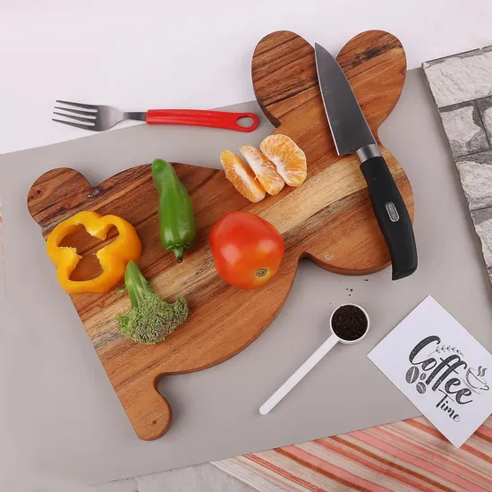 Customized Bunny Shaped Wood Chopping Boards and Charcuterie Serving Boards