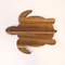 Artisan-Crafted Engraved Turtle Shape Wood Charcuterie Platter