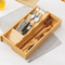 Bamboo Expandable Drawer Organizer for Silverware, Flatware and Knives in Kitchen