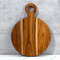 Custom Round Shape Wood Kitchen Cutting Board with Hanging Hole