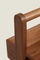 Versatile 4-Tier Floor Standing Acacia Wood Storage Rack for Bathroom and Living Room