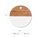 Marble and Acacia Wood Cheese Board Charcuterie Chopping Board with Handle