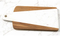 Natural Wooden and Marble Cheese Board with Handle and Hanging Hole