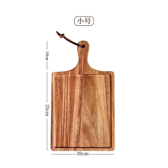 Reversible Acacia Serving Board / Tray with Juice Channels and Handle Cutouts