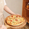 Round Wood Pizza Serving Tray Set of 3 with Handle
