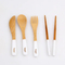 Red Color Bamboo Flatware Cutlery Set to Go