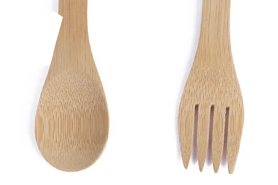 Supply Reusable Bamboo Spork Set Bamboo Fork and Spoon