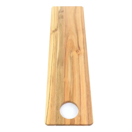 Long Wood Serving Tray Charcuterie Board with Hanging Hole