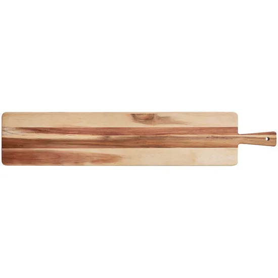 Long Paddle Shape Wood Serving Board Charcuterie Board for Events