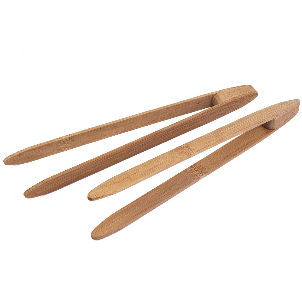 Bamboo Wood Tongs for Charcuterie, Toaster, Food and Kitchen