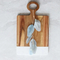 Well - Constructed Marble Wood Cheese and Snack Board with Handle