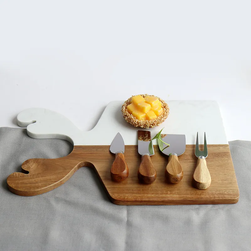Decorative Marble Wood Cheese Presentation Board