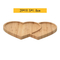 Heart Shape Bamboo Divided Plate for Kids