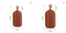 Heavy Duty Ebony Wood Cheese Board Set of 2