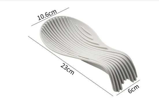 Thickened Non-Slip Silicone Kitchen Gadgets Spatula Spoon Holder Spoon Rest