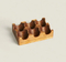 Thickend Wooden Egg Storage Rack Egg Holder for 6 Fresh Eggs