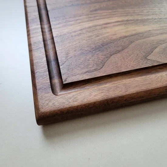 Unique Engraved Walnut Cutting Board with Customizable Logo