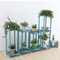 Three - Layer or Tour - Layer Square Wooden Flower Display Rack for Living Room