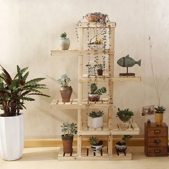 up - Down and Left - Right Stacked Six- Layer Table - Top Mini Flower Rack for Succulent Plants