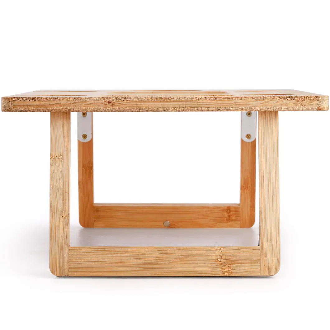 Foldable Rectangle Bamboo Wine Table Picnic Table for Outdoor