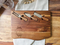 19X11.5 Inch Large Divided Wood Charcuterie Board Snack Plates Serving Tray with Handles for Party