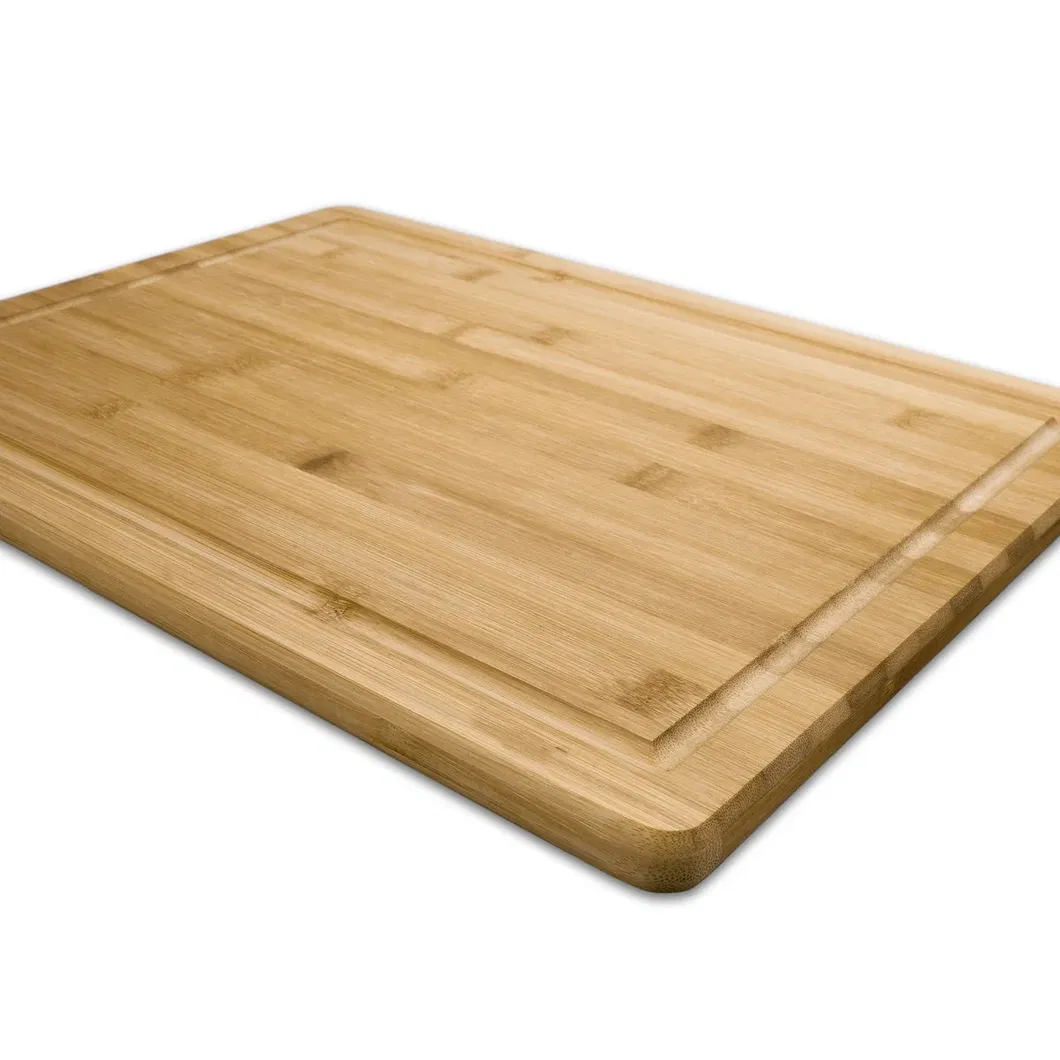 Premium Large Bamboo Cutting Board with Juice and Crumb Groove