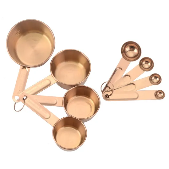 Stainless Steel Liquid and Dry Powder Measuring Scoop Set for Kitchen