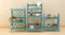 Foldable Five - Layer Step - Type Storage Rack Solid Wood Flower Rack for Succulent Plants
