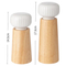 Nordic Danish Ceramic and Beech Wood Pepper Grinder Salt Grinding Bottle Pepper Mill