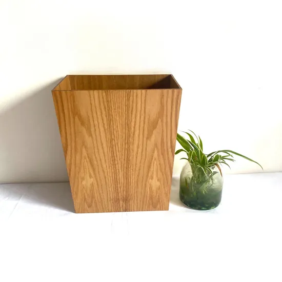 Customized Multi-Functional Classified Dustbin Wood Trash Can for Hotel and Home Use