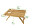 Portable Outdoor Bamboo Wood Beach Wine Rack Wine Table for Picnic