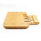 High Quality Square Bamboo Cheese Board Set with Stainless Steel Knife