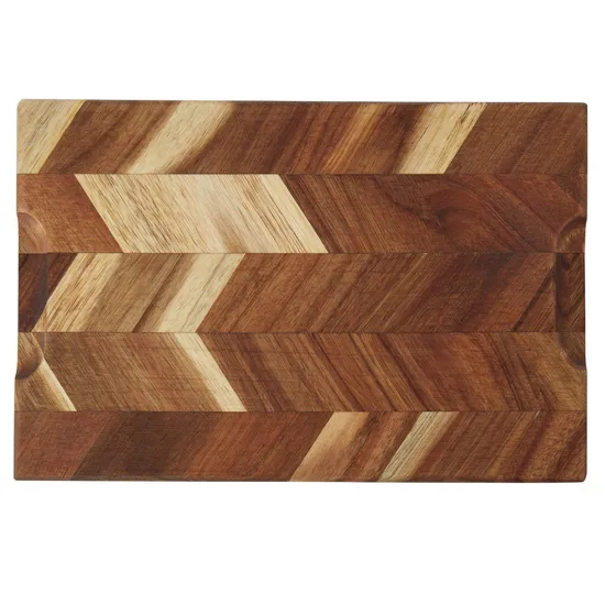 Herringbone Acacia Wood Kitchen Cutting Board