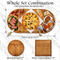 Eco-Friendly Acacia Wood Cheese Serving Tray for Entertaining