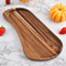 Elegant Acacia Wood Dinner Plate Set for Modern Dining