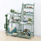 Folding Four-Layer Multi-Function Flower Rack Wooden Plant Stand Display Shelf for Garden
