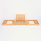 Luxury Expandable Bamboo Bathtub Caddy Tray Bath Caddy Tray