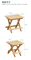 Portable Bamboo Folding Stool Outdoor Fishing Stool Camping Stool
