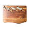 Luxury Bamboo Cheese Platter Charcuterie Board with Knives and Handle