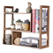 Study Wooden Desktop Bookshelf Desktop Organiser Flower Pot Stand