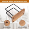 Acacia Wood Napkins Holder with Metal Wire for Table, Kitchen & Dining Room Dé Cor