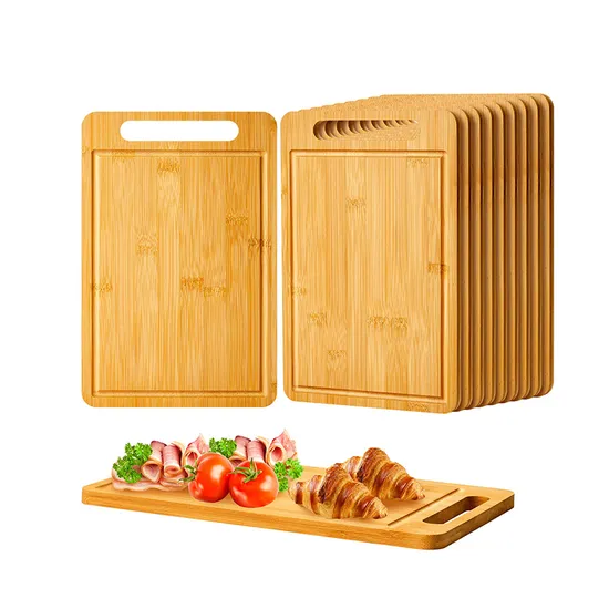 Eco-Friendly Bamboo Cutting Board for Fruits with Handle