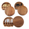 Space - Saving Compact Acacia Drawer Cheese Board Cutting Board with Knives