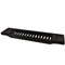 Black Color Bamboo Bathtub Caddy Tray Reading Rack Tablet Holder