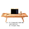 Extendable Bamboo Bathtub Caddy Tray Table with Folding Legs