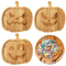Halloween Pumpkin GOST Bamboo Plate Wooden Tray for Dinner / Fruits / Snack / Desserts/ Candies