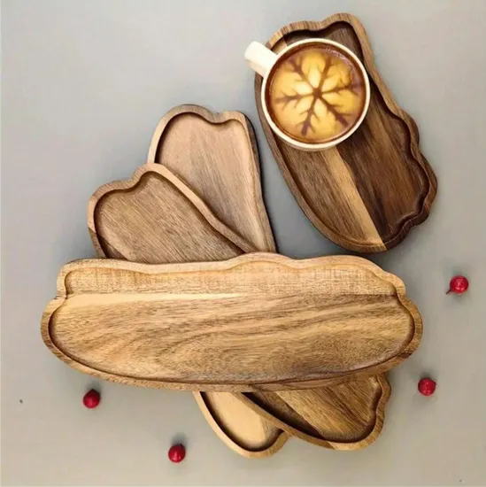 11.9X4.1 Incha Acacia Wood Serving Trays for Home Decor, Food, Charcuterie