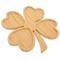 Bulkbuy 4 Leaf Shape Small Tray Bamboo Sushi Platter Serving Plate for Restaurant