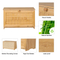 Bamboo Bread Box Food Storage Organizer Box for Countertop