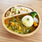 Elegant Round Bamboo 3 Serction Serving Plates with Suction for Baby Feeding